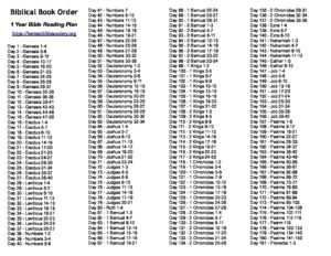 year bible plan in